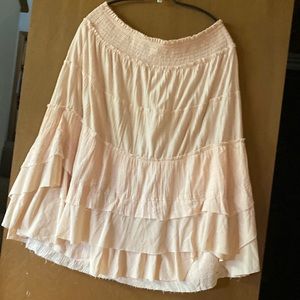 Retro Pink tiered skirt..